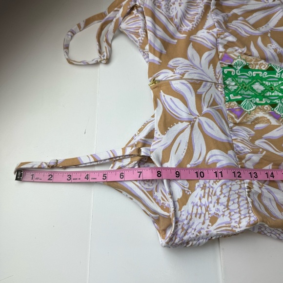 Lilly Pulitzer Dress Womens Size 14 Multicolor Floralie Maxi Tank Strap NWT - Picture 14 of 15